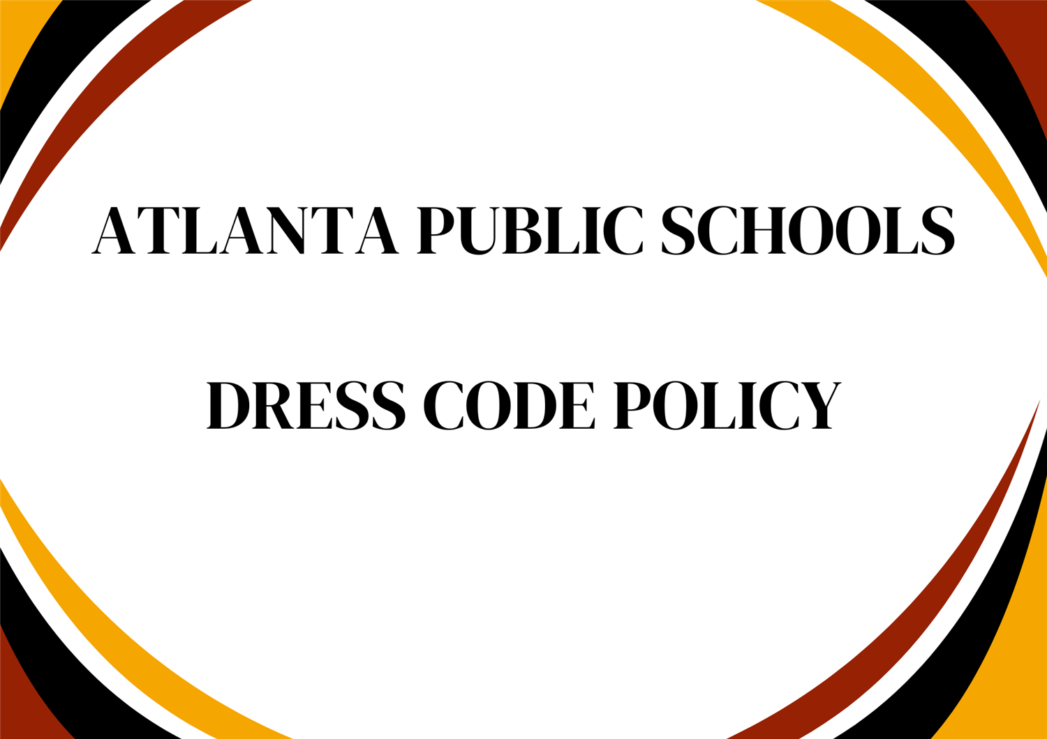  Atlanta Public Schools Framed in Maroon , Gold and Black 